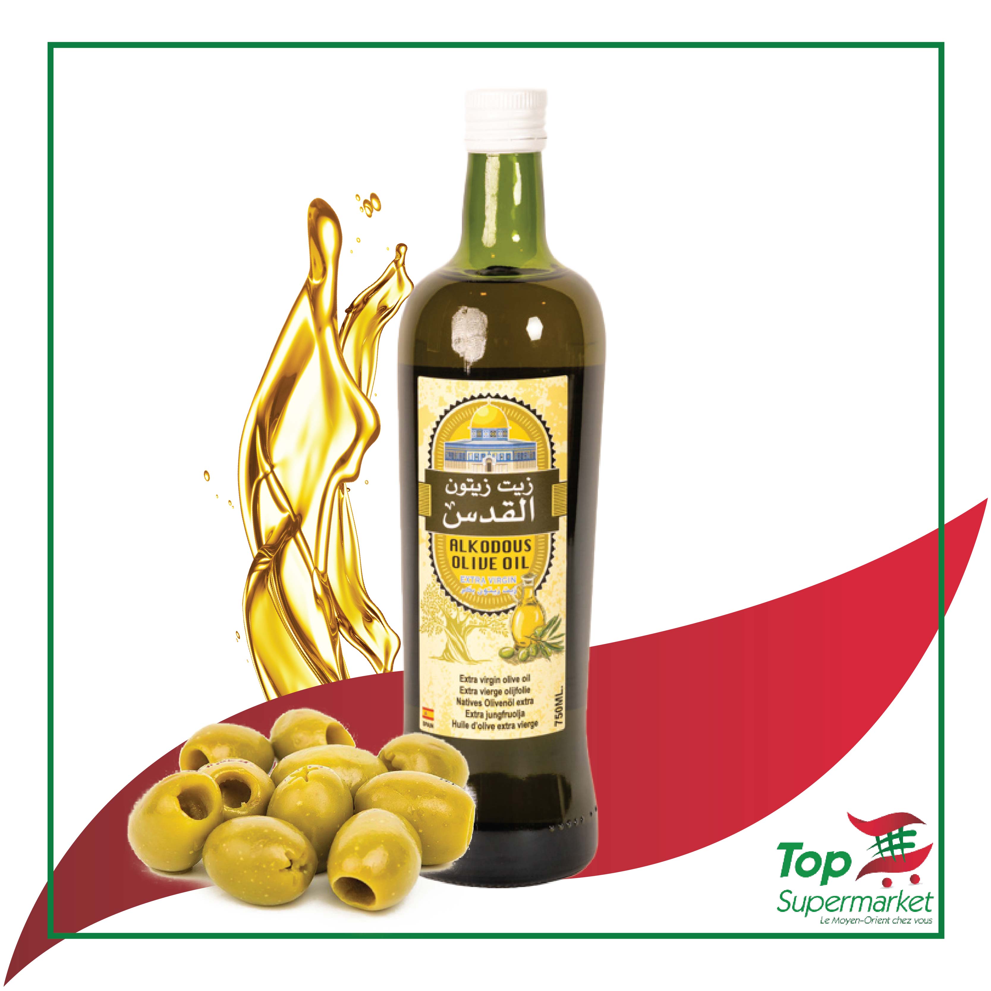 Al Kodous huile d'olive 750ml